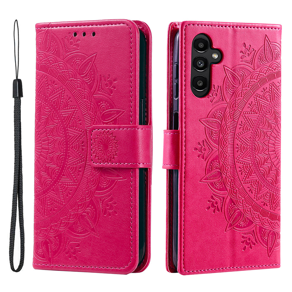 For Samsung Galaxy M54 5G / F54 5G Anti-Scratch PU Leather Wallet Phone Case Mandala Flower Pattern Stand Cover For Samsung Galaxy M54 5G / F54 5G Anti-Scratch PU Leather Wallet Phone Case Mandala Flower Pattern Stand Cover